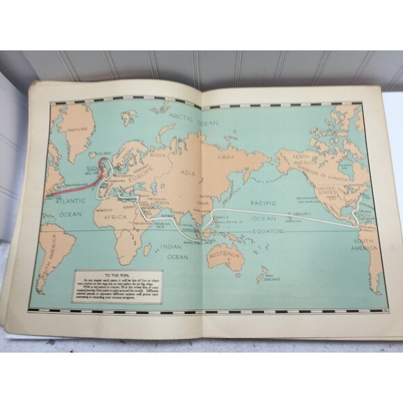 Vintage We're In The Navy Now Musical Journey Around the World Thompson 23422 - Picture 2 of 5